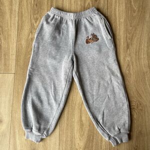 Vintage Scooby Doo Sweatpants Y2K Kids Grey Joggers Embroidered 2000’s Kidcore